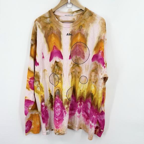 Advisory Board Crystals Tie Dye Shirt XLarge Fungi Crystal Infused Desert Rose - Picture 1 of 8